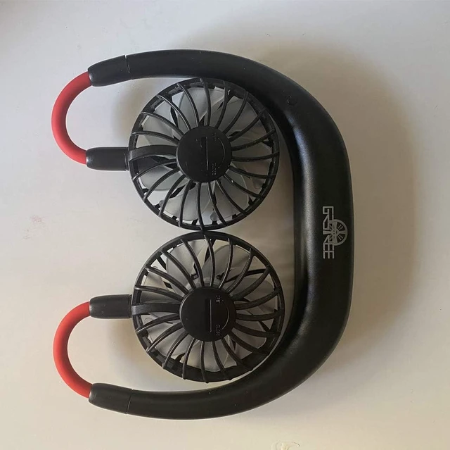 Alt view image 6 of 6 - USB Portable Fan Hands Free Neck Fan Hanging Mini Sports Fan