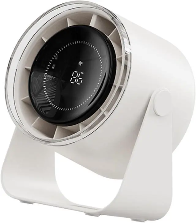 Alt view image 4 of 7 - Rechargeable USB Fan Powerful Air Circulation Quiet Fan USB Desk Fan 3600mah Battery Fan Strong Airflows Cooling Fan