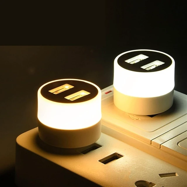 Alt view image 4 of 5 - Small Black Table lamp USB Plug Lamp Small Night Light Computer Mobile Power Charging Mini Book Lamps LED Eye Protection Square Reading Light