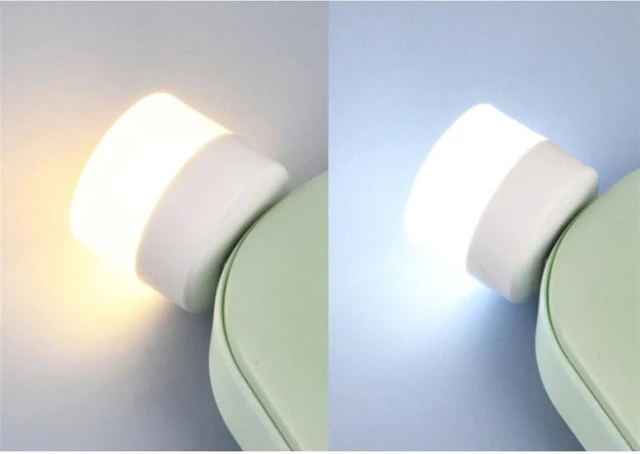 Alt view image 6 of 6 - Small Black Table lamp Pocket Mini led Night Light USB Plug lamp Power Bank USB Charging Book Lights Small Eye Protection Lamps Round Reading