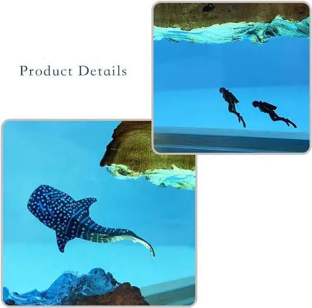 Alt view image 3 of 7 - Whale Shark and Diver Resin Night Light Scuba Diving Deep Sea Exploration Wood Lamp Home Decoration Gift (6 * 4 inch)