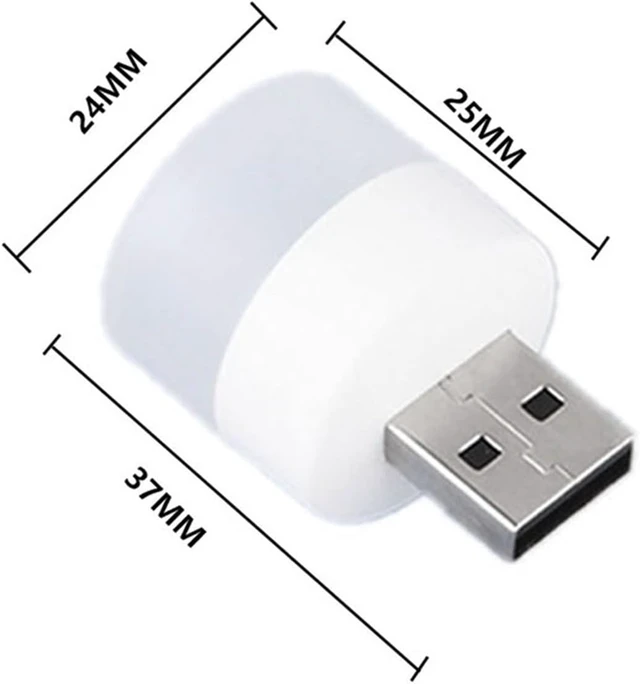 Alt view image 2 of 6 - Small Black Table lamp Pocket Mini led Night Light USB Plug lamp Power Bank USB Charging Book Lights Small Eye Protection Lamps Round Reading