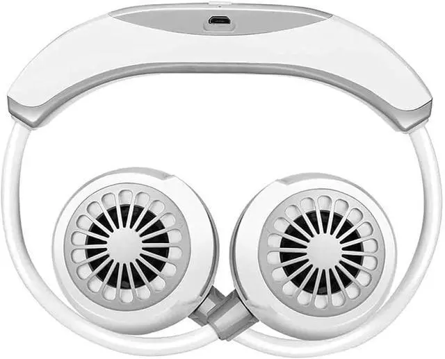 Alt view image 5 of 6 - Portable Personal Fan, USB Mini Neck Fan, 3 Speeds and 360 Degree Adjustment for Sports Office Outdoor Travel
