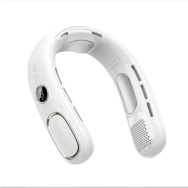 Main image of New Semiconductor Cooling Neck Fan, Usb Rechargeable, Portable Lazy Outdoor Neck Fan (1, white)