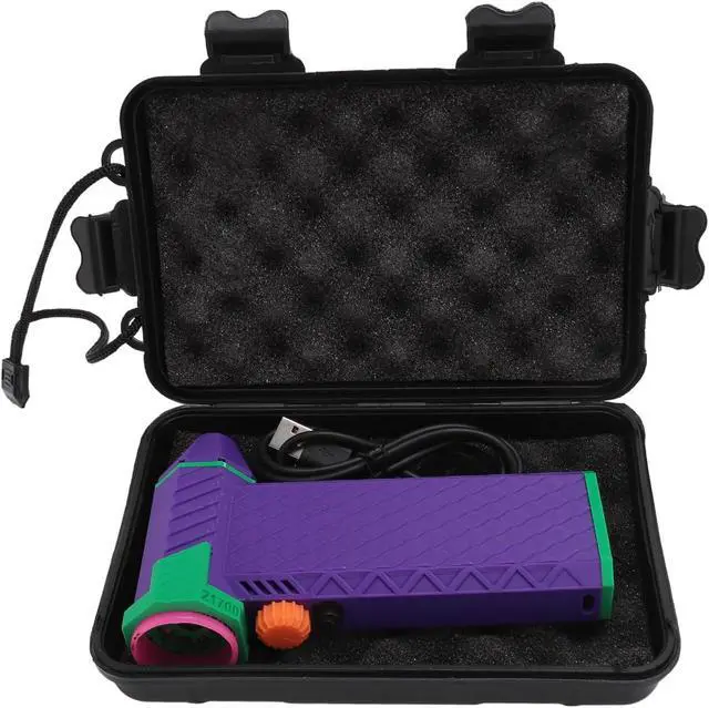 Alt view image 5 of 7 - Mini Jet Dry Blower 200000RPM, Stepless Speed Control, QC15W Fast Charging, Portable Fan for Dust Removal, Car Computer Keyboard (Darkviolet)