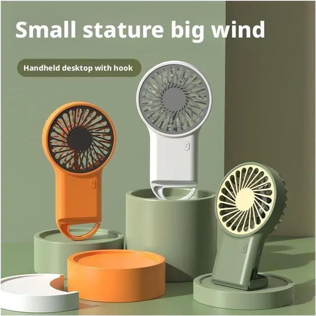 Alt view image 4 of 7 - Portable And Easy To Store Small Fan(White)