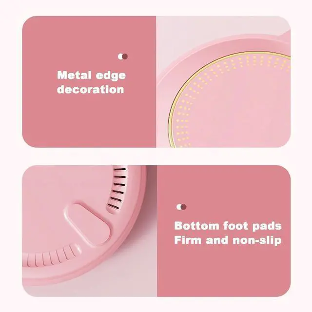 Alt view image 7 of 7 - Mug Warmer,Coffee Warmer for Desk Auto Shut Off,Electric Coffee Cup Warmer with 3-Temp Settings,Smart Coffee Warmer for Desk Keep Coffee, Beverage, Hot Chocolate Warm (Pink)