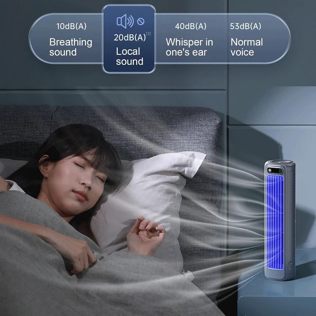 Alt view image 7 of 7 - Fan, Table Fan with USB Charging and 3 Speed Option Office Cooling ABS Texture for Quiet and Effective Cooling