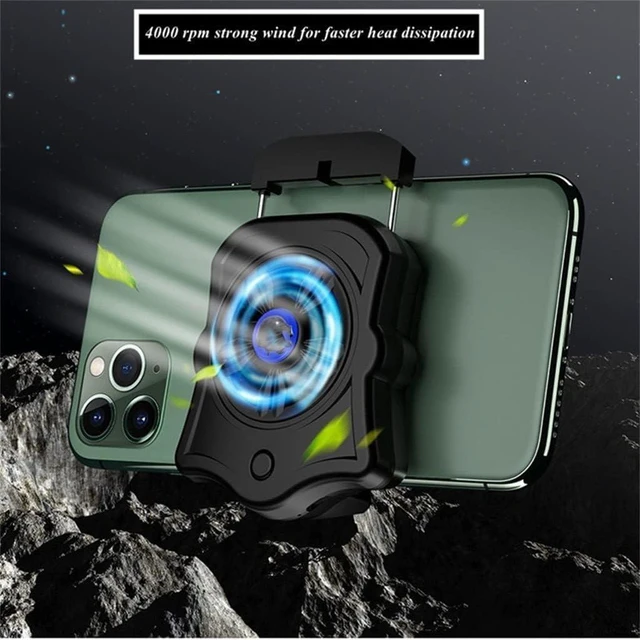 Alt view image 2 of 4 - Universal Portable Radiator Mobile Phone Accessorie Cooler for Game Cooling Fan for Mobile Phone
