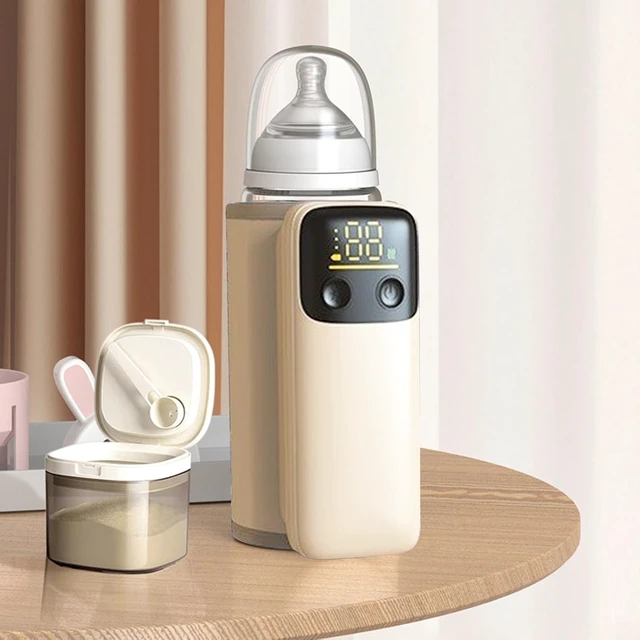 Alt view image 2 of 7 - LICAEVEY Milk Bottle Warmer, Portable USB Cordless Constant Temperature Milk Bottle Warm Insulation Cover with Smart Temperature Control for Home, Outdoor
