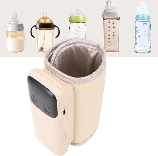Alt view image 4 of 7 - LICAEVEY Milk Bottle Warmer, Portable USB Cordless Constant Temperature Milk Bottle Warm Insulation Cover with Smart Temperature Control for Home, Outdoor