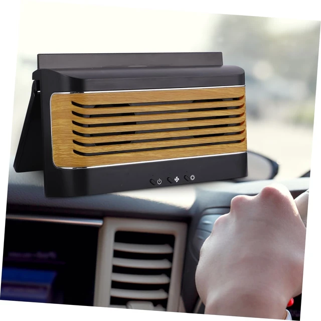 Alt view image 5 of 7 - Solar Battery Fan Car Window Ventilation Mobile Phone Charging Efficient Cooling