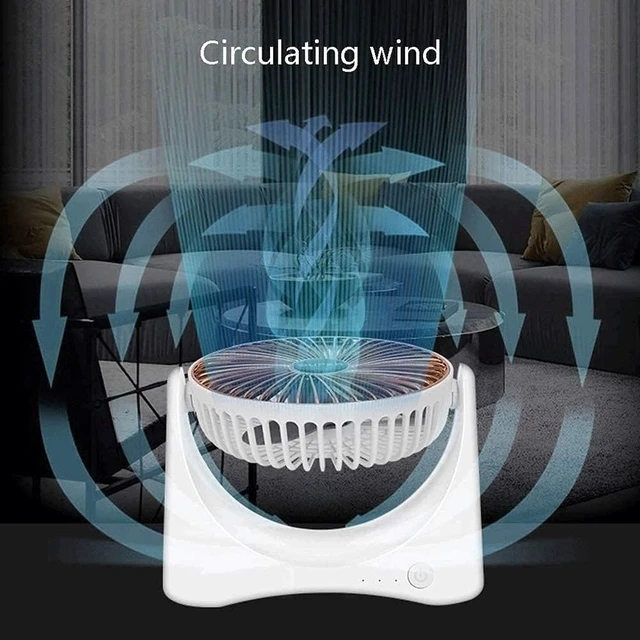 Alt view image 5 of 7 - Mini Desk Fan Battery Operated, Ultra Quiet 3-Speed Portable Baby Stroller Fan, USB Rechargeable Fan for Home Office Buggy Outdoor Camping Easy to Carry (Color : A)
