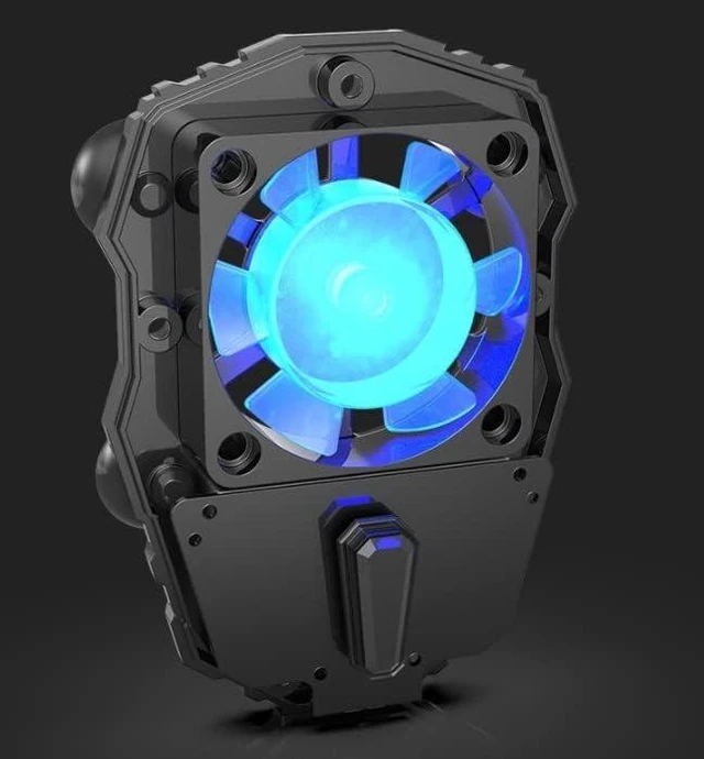 Alt view image 6 of 6 - Mobile Phone Cooling Fan for Gaming, 3-Speed Mobile Game Cooler Case Radiator, Portable Semiconductor Cooling Heatsink Fan for Gaming, Live Streaming for Smartphones