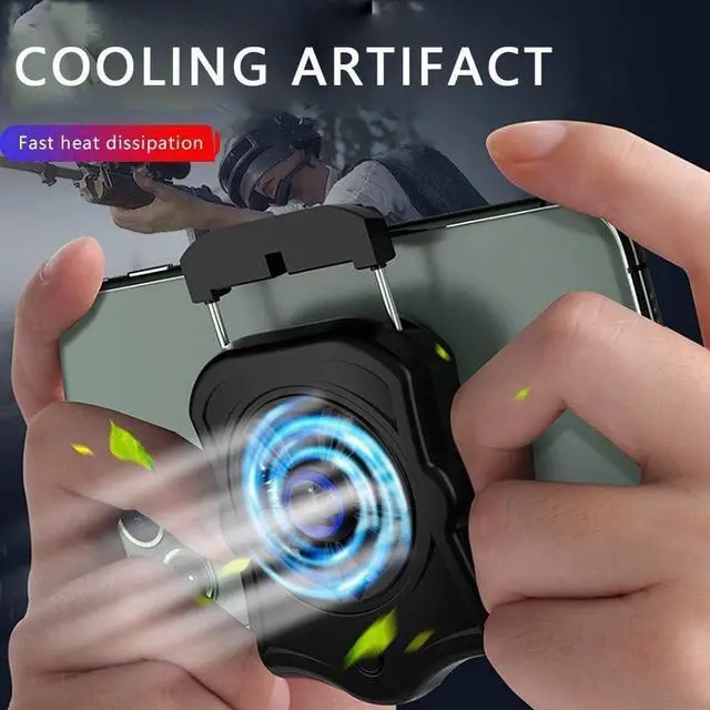 Alt view image 2 of 3 - Mobile Phone Radiator Holder Cooling Pad Cooler for Mobile Handphone Fan Holder Gaming Phone Cooler Fan