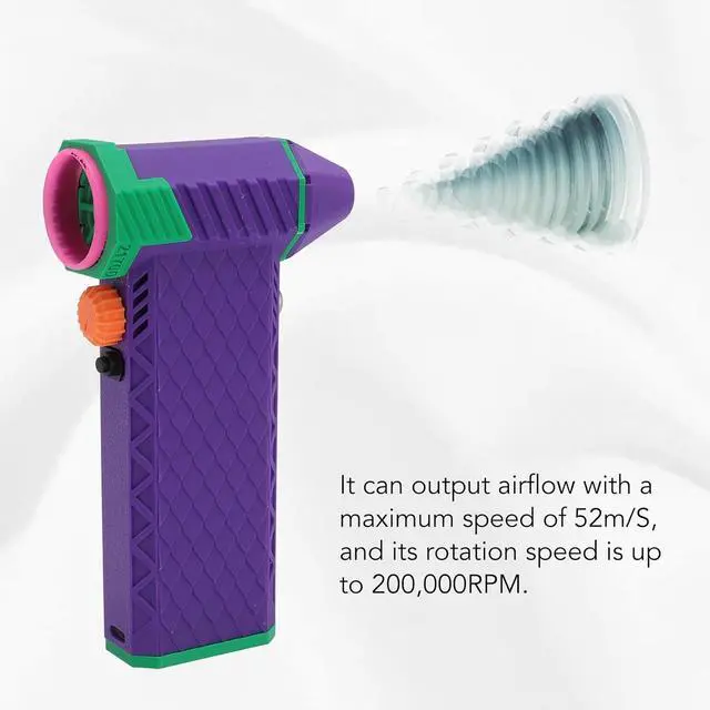 Alt view image 3 of 7 - Jet Dry Blower 200000RPM Stepless Speed Control Portable Jet Fan for Dust Removal Car Keyboard