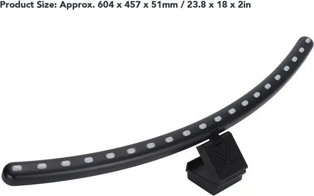 Alt view image 7 of 7 - RGB Monitor Light Bar,Curved with RGB Backlight,Computer Screen Lamp for Eye Caring, Light Source with Touch Control Timed Computer Light Bar,Gaming Accessories for Home