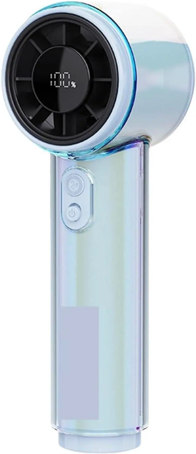 Main image of Handheld Fan 3000mAh Rechargeable 100-level Speed Adjustable Portable Fan Desktop Fan Travel Camping Outdoor(Blue)