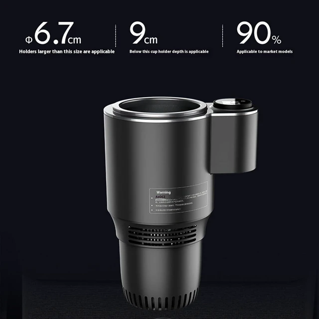 Alt view image 7 of 7 - Touch Control Heated Cooling Cup Holder for Bottles Beverage Digital Car and Heating Mug 12v 36w Auto and Heating