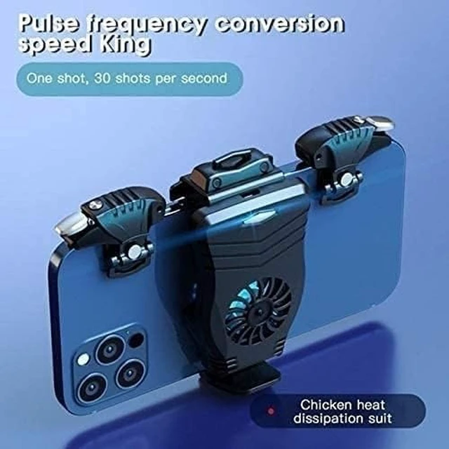 Alt view image 2 of 6 - Cell Phone Cooler, Cell Phone Cooling Fun Portable Mobile Phone Radiator Cooling Fun, Gaming Semiconductor Cooling Phone