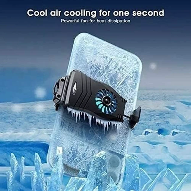 Alt view image 4 of 6 - Cell Phone Cooler, Cell Phone Cooling Fun Portable Mobile Phone Radiator Cooling Fun, Gaming Semiconductor Cooling Phone