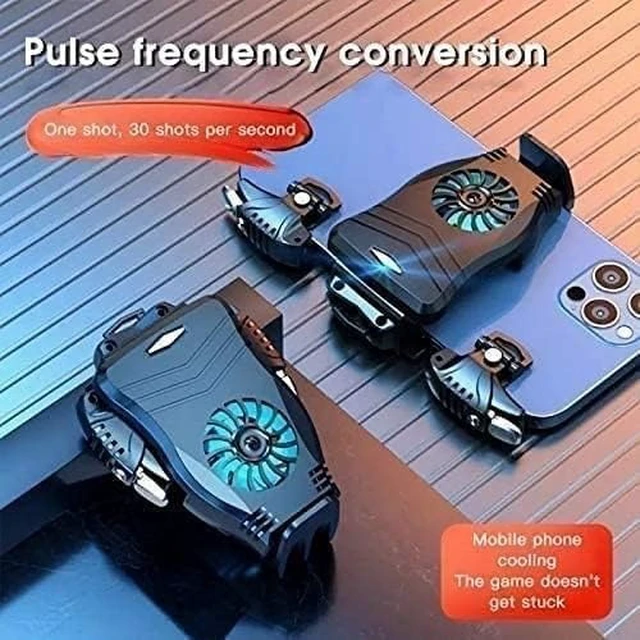 Alt view image 3 of 6 - Cell Phone Cooler, Cell Phone Cooling Fun Portable Mobile Phone Radiator Cooling Fun, Gaming Semiconductor Cooling Phone