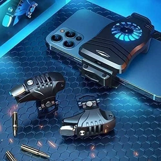 Alt view image 5 of 6 - Cell Phone Cooler, Cell Phone Cooling Fun Portable Mobile Phone Radiator Cooling Fun, Gaming Semiconductor Cooling Phone