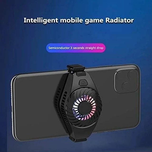 Alt view image 3 of 4 - Universal Mobile Phone Cooler Adjustable Cooler Portable Heat Sink Cooling Fan Game Pad Holder