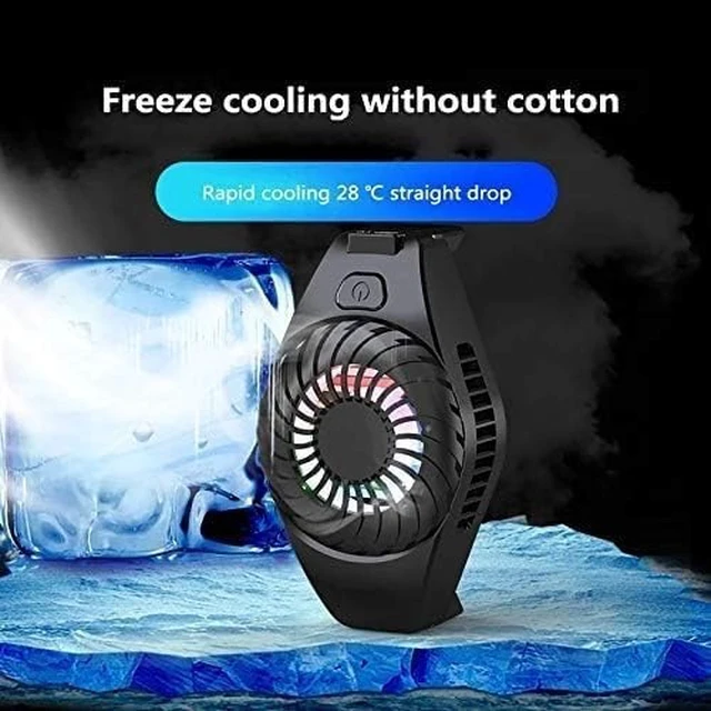 Alt view image 4 of 4 - Universal Mobile Phone Cooler Adjustable Cooler Portable Heat Sink Cooling Fan Game Pad Holder