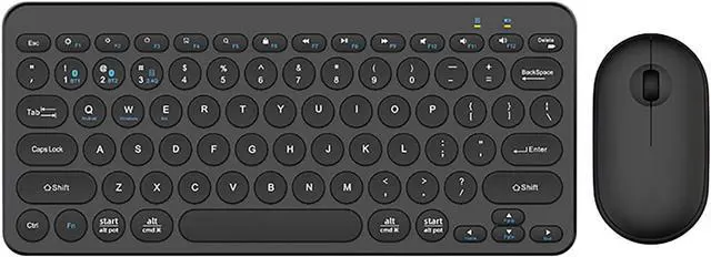 Alt view image 2 of 7 - Wireless Keyboard and Mouse Combo, Digital Signage Displays Accessory, 2.4GHz USB Receiver, 1200 DPI Business Mouse, Wireless Keyboard and Mouse for PC, Windows, MAC, Desktop, Laptop