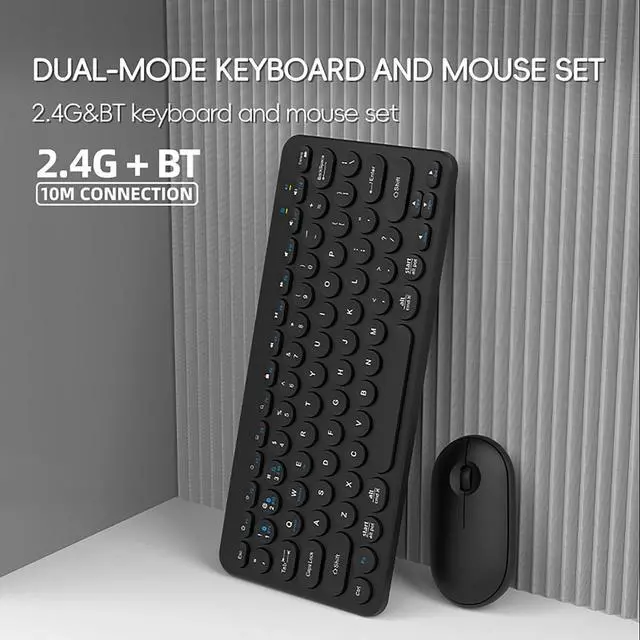 Alt view image 5 of 7 - Wireless Keyboard and Mouse Combo, Digital Signage Displays Accessory, 2.4GHz USB Receiver, 1200 DPI Business Mouse, Wireless Keyboard and Mouse for PC, Windows, MAC, Desktop, Laptop