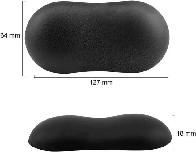 Alt view image 3 of 7 - Gaming Mouse Pad Ergonomic Design Pc Mousepad Soft Wrist Rest Mause Desk Pad Black for Laptop Pc Gamer Computer Accessories