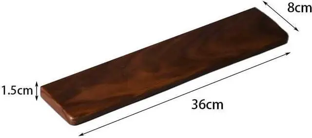 Alt view image 2 of 7 - Wrist Rest Solid Wood Keyboard Rest Hand Rest Wrist Rest, Comfortable Keyboard Wrist Support for Computer, Laptop, Home and Office Wrist Pad(A,36cm)