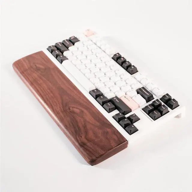 Alt view image 3 of 7 - Wrist Rest Solid Wood Keyboard Rest Hand Rest Wrist Rest, Comfortable Keyboard Wrist Support for Computer, Laptop, Home and Office Wrist Pad(A,36cm)