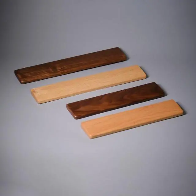 Alt view image 6 of 7 - Wrist Rest Solid Wood Keyboard Rest Hand Rest Wrist Rest, Comfortable Keyboard Wrist Support for Computer, Laptop, Home and Office Wrist Pad(A,36cm)