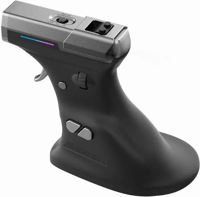 Main image of ErgoStrike7: Next-Gen FPS Gaming Mouse with Recoil (Black) - FPS Gun Grip Mouse, Ergonomic Vertical Design, Wireless/Wired USB for PC Gamers