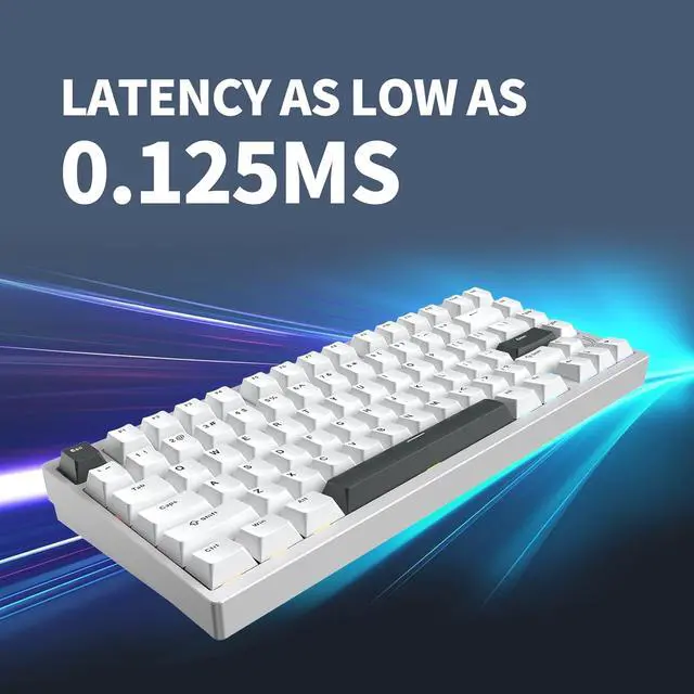 Alt view image 5 of 7 - MG75PRO 81 Keys Wired Magnetic Switch Mechanical Keyboard, Hall Effect, 8KHZ/ARGB/CNC Aluminum, Gasket Structure Gaming Keyboard(Silver