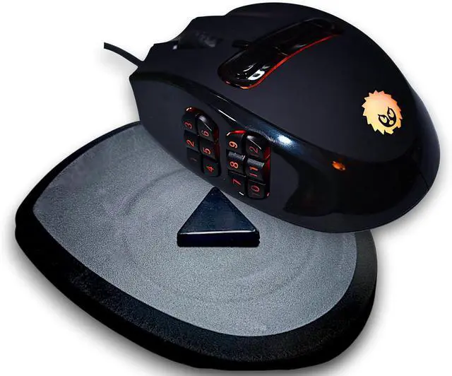 Main image of MMO Mouse - 23 Programmable Buttons, 16 000 DPI Optical Sensor, Switch to Joystick Mode with Spring-Loaded Base - PC, Mac, and Linux