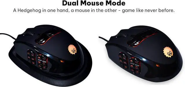 Alt view image 4 of 7 - MMO Mouse - 23 Programmable Buttons, 16 000 DPI Optical Sensor, Switch to Joystick Mode with Spring-Loaded Base - PC, Mac, and Linux