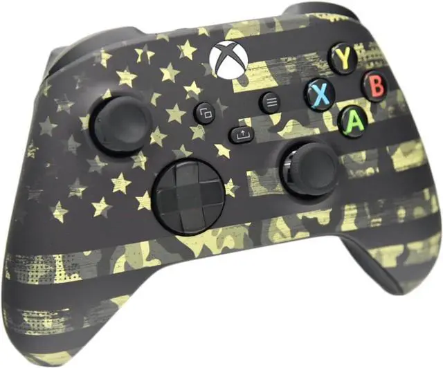 Alt view image 2 of 4 - Wireless Custom Controller Compatible with PC, Windows 10+, Series X/S & One (Series X/S Camo Flag)