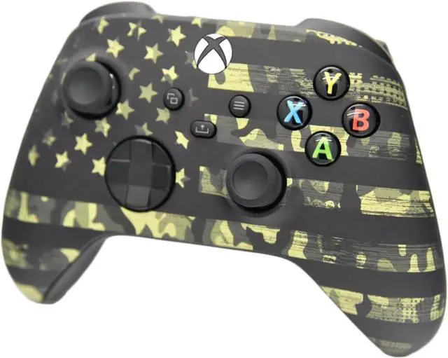 Alt view image 3 of 4 - Wireless Custom Controller Compatible with PC, Windows 10+, Series X/S & One (Series X/S Camo Flag)