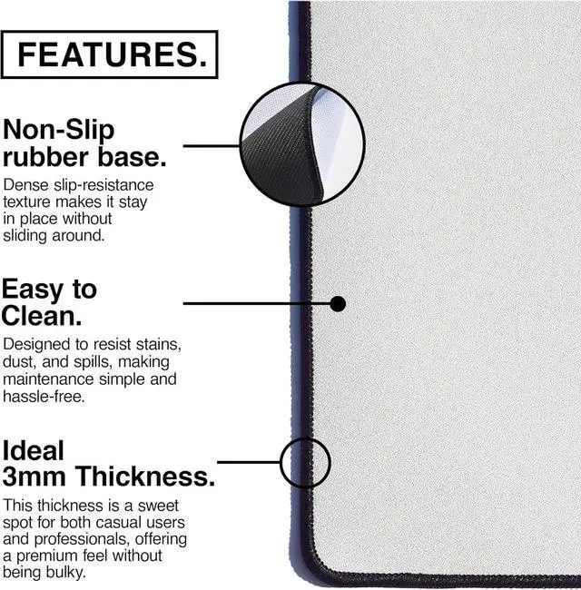 Alt view image 3 of 7 - MPCO. Dark Fantasy Large Gaming Desk Pad - 36" x 17" Aeroglyde Fabric The Scarlet Passage Desk Mats - Non-slip, Washable, Smooth Glide for Precision Gaming & Work