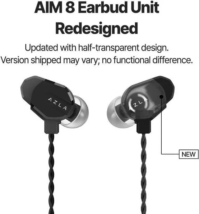 Alt view image 2 of 7 - AZLA AIM8 Wired Earphone with Microphone, Gaming Earbuds with FPS Audio Profiles, Clear Mic for PC, PS5, Xbox, and More  Plug & Play Compatibility, IEM for Gaming