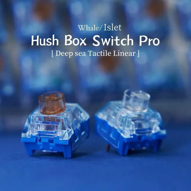 Alt view image 2 of 6 - KAILH Hush Deep Sea Switch Pro RGB SMD Mechanical Keyboard Switch DIY Game Keyboard (Whale, 110)
