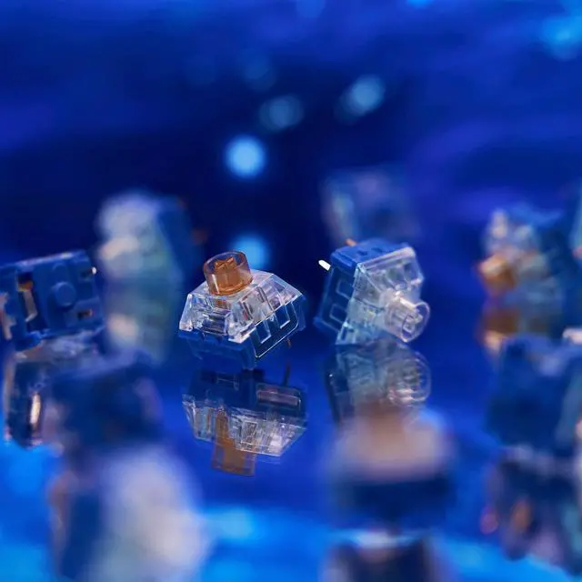 Alt view image 4 of 6 - KAILH Hush Deep Sea Switch Pro RGB SMD Mechanical Keyboard Switch DIY Game Keyboard (Whale, 110)