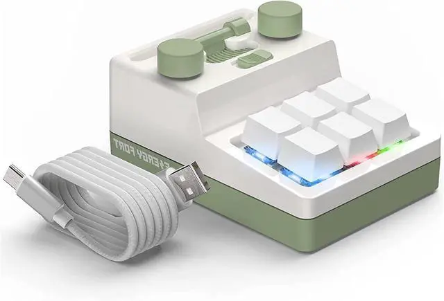 Main image of Mini 6 Key Bluetooth Mechanical Keypad, Multifunctional Shortcut Programmable Macro Keyboard with RGB Lighting Hot Swappable for Gaming