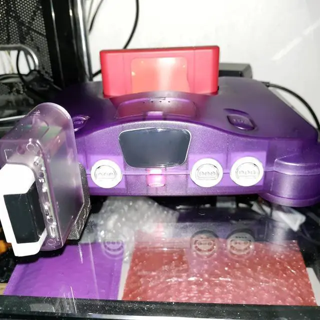 Alt view image 3 of 7 - Carrying Storage Case for N64, Protective Shell for N64 Game Console, ABS Sturdy Professional Replacement Shell, Retro Video Game Console Case (Transparent)