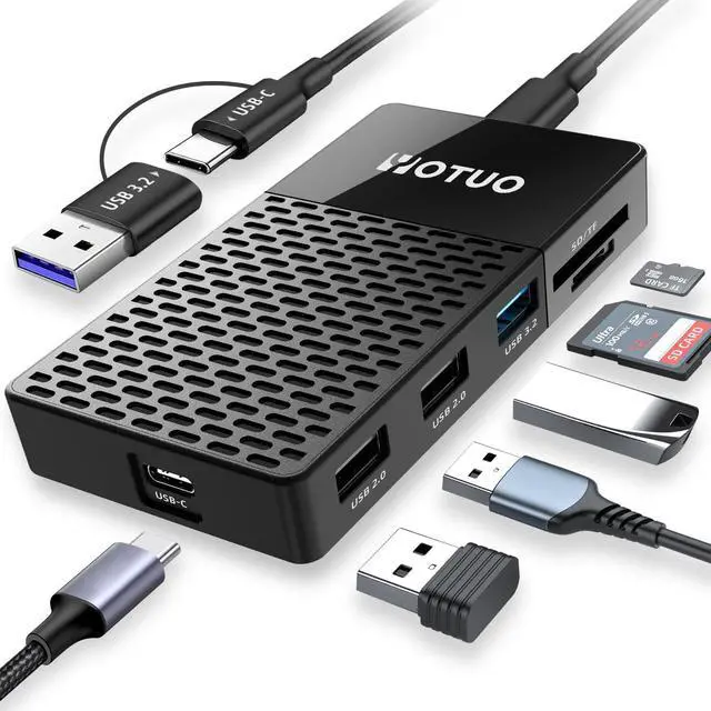 Main image of Portable SSD 1TB, Up to 1050MB/s, USB-C External Solid-State Drive with All-in-One Multi-Port USB 3.2 Hub and SD/TF Card Reader Docking Station with iPhone 17/PC/Laptop/Mac/Windows/Android/iOS.