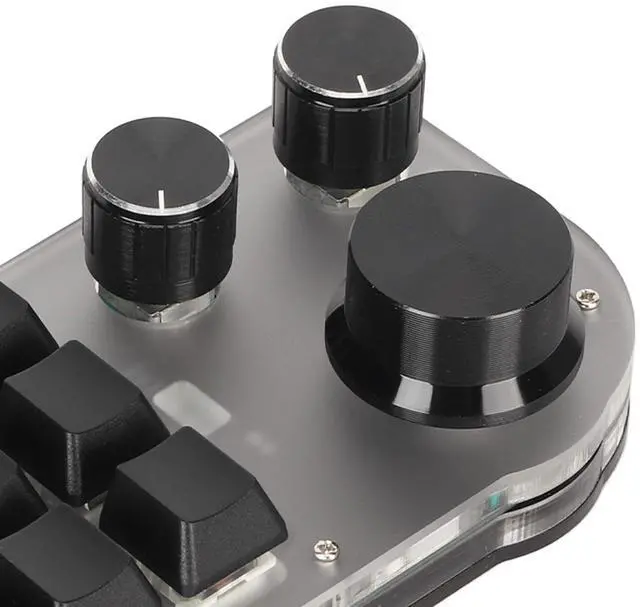 Alt view image 7 of 7 - Sonew 15 Keys Programmable Keyboard, 3 Knobs 15 Keys, Portable RGB Bluetooth DIY Mechanical Gaming Keypad, for Office Laboratory Gaming Work Editing