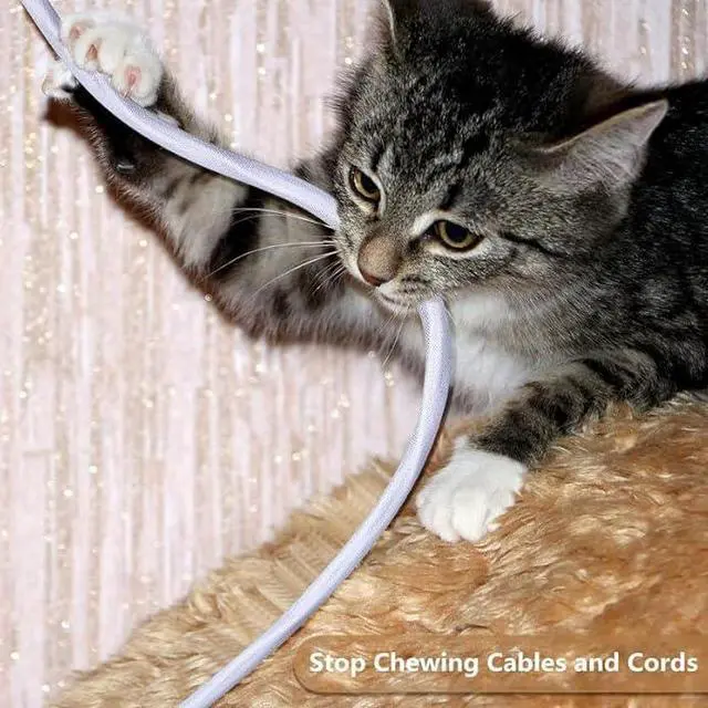 Alt view image 4 of 6 - 100Ft-1/2inch PET Expandable Braided Wire Sleeving,Wire Loom Cable Sleeve for TV,Computer,Home Theater,Automotive,Home Industrial,Electrical Wires,Chemical,Protect Cat from Chewing Cords,White